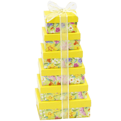 Broadway Basketeers Fresh and Floral Gift Tower