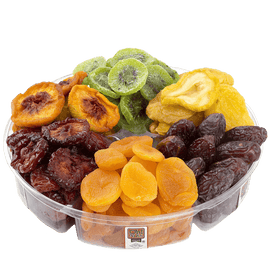 Healthy Tropical Dried Fruit Gift Tray 2 Pounds - 6 Section
