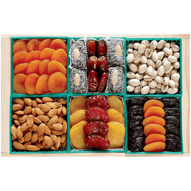 Broadway Basketeers Fruit and Nut Crate Gift Tray