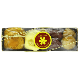 Goldenvale Snacks Fruit Sampler Gold Giftbox Mini 4 Ounce