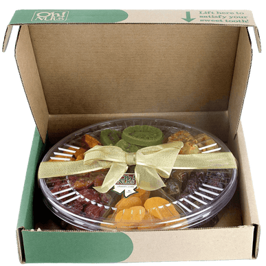 Healthy Tropical Dried Fruit Gift Tray 2 Pounds - 6 Section